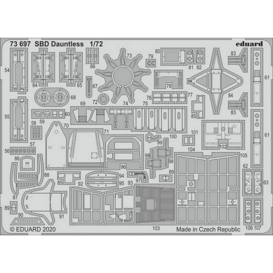 1/72 Douglas SBD Dauntless Detail Set for Hasegawa kits