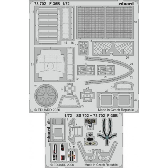 1/72 Lockheed Martin F-35B Lightning II Detail set for Italeri kits
