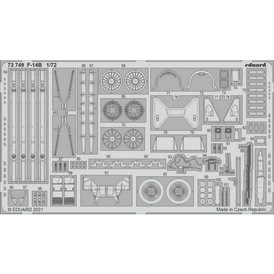 1/72 Grumman F-14B Tomcat Detail Set for Great Wall Hobby kits