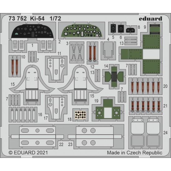 1/72 Tachikawa Ki-54 Detail parts for Special Hobby kits
