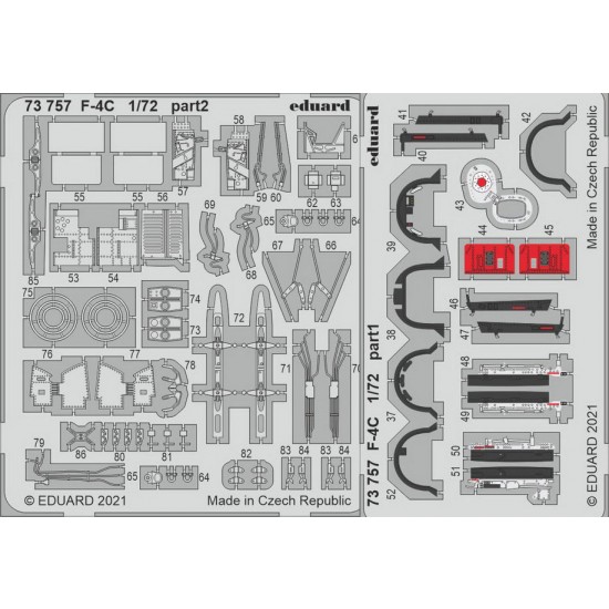 1/72 McDonnell Douglas F-4C Phantom II Detail set for Fine Molds kits