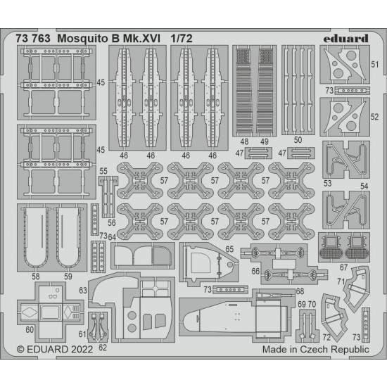 1/72 de Havilland Mosquito B Mk.XVI Detail Set for Airfix kits