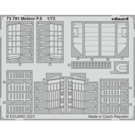 1/72 Gloster Meteor F.8 Detail Parts for Airfix kits