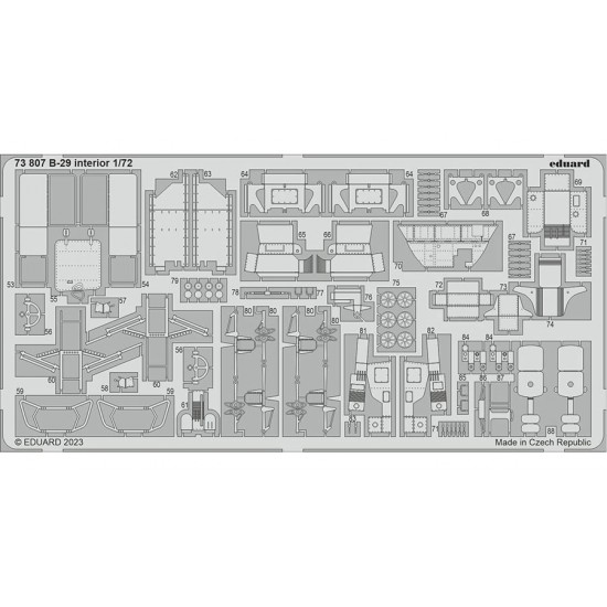 1/72 Boeing B-29 Superfortress Interior Photo-etched set for Hobby 2000 / Academy kits