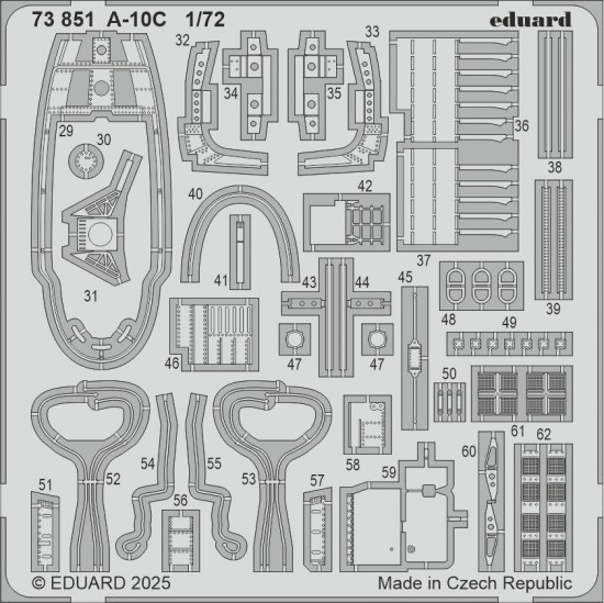 1/72 A-10C Thunderbolt II PE set for Great Wall Hobby kits