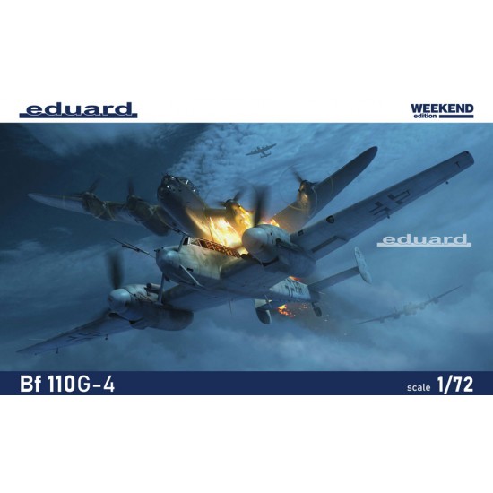 1/72 Messerschmitt Bf 110G-4 Twin Engine Heavy Fighter Aircraft [Weekend Edition]