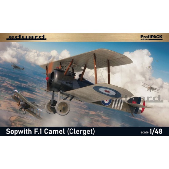 1/48 WWI British Sopwith F.1 Camel w/Clerget Rotary Engine [ProfiPACK]