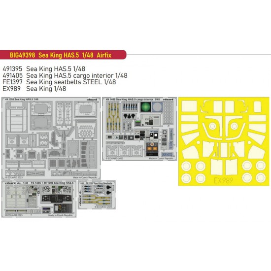 1/48 Westland Sea King HAS.5 Super Detail Parts for Airfix kits