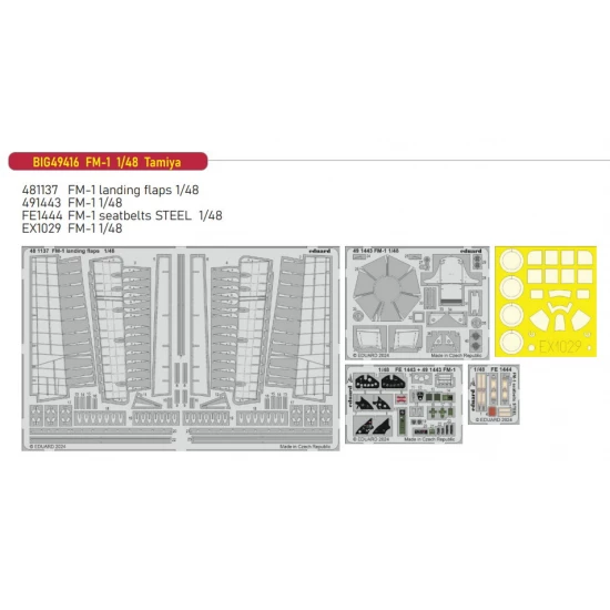 1/48 FM-1 Wildcat Super Detail Set for Tamiya kits