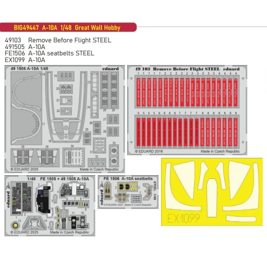 1/48 A-10A Thunderbolt II Super Detail set for Great Wall Hobby kits