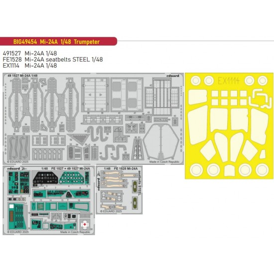 1/48 Mi-24A Super Detail Set (PE) for Trumpeter kits