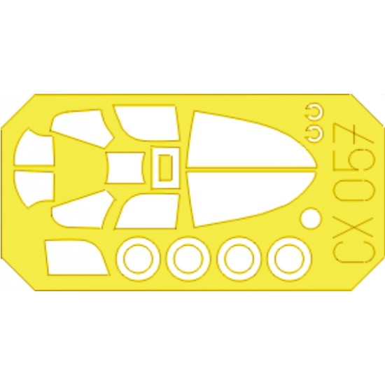 1/72 Bell P-39 Airacobra Paint Mask for Academy kit