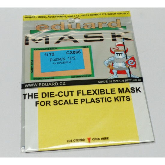 1/72 P-40M/N Warhawk Paint Mask for Academy kit