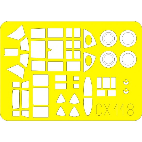 1/72 Nakajima J1N Gekko/Irving Paint Mask for Fujimi kit