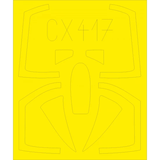 1/72 McDonnell Douglas F-4J Phantom II Paint Mask for Academy kit #12421