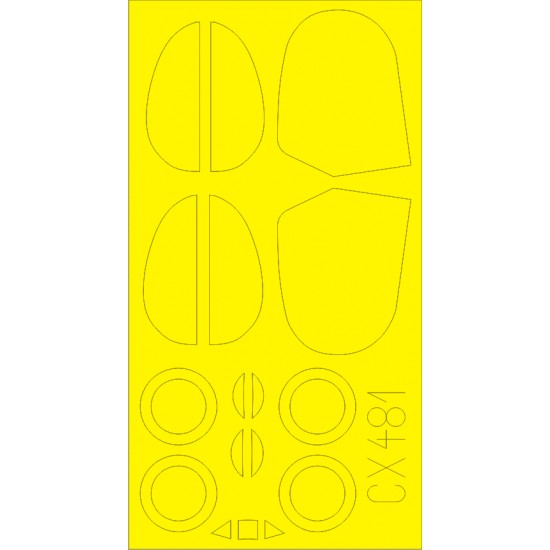 1/72 Avia B-534 Early Series Paint Mask for Eduard kit #70103