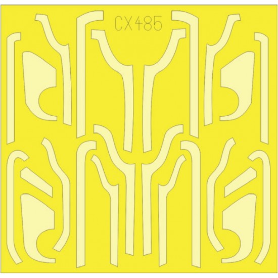 1/72 Boeing B-17G Flying Fortress Antiglare Panels (VE Production) Paint Mask for Airfix