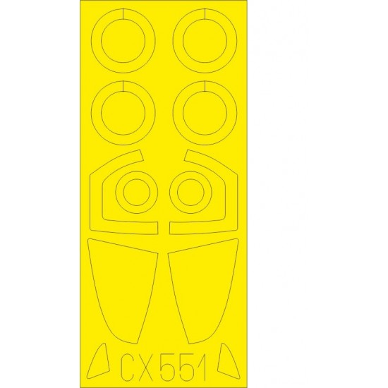 1/72 Sukhoi Su-57 Paint Masks for Zvezda kits
