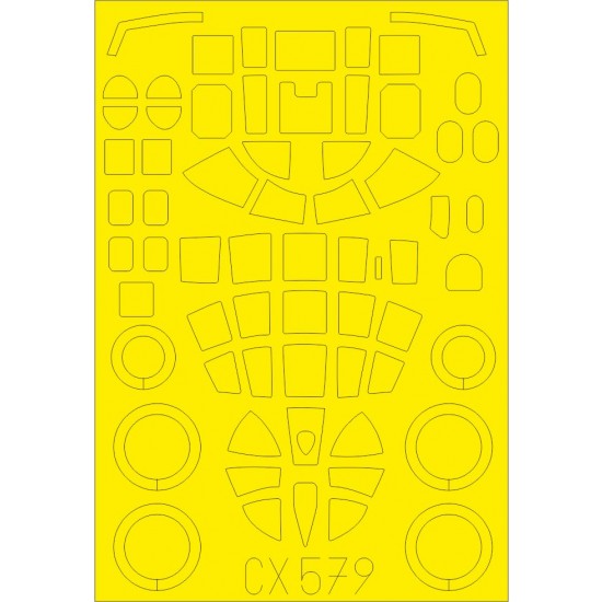 1/72 North American B-25B Mitchell Paint Masking for Airfix kits