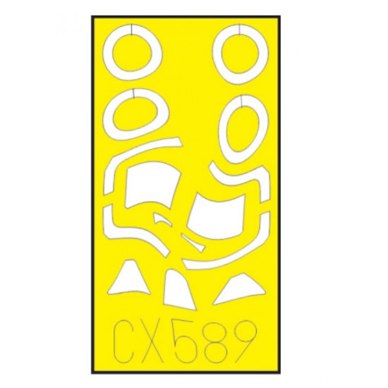 1/72 Supermarine Spitfire Mk.Vc Paint Masking Sheet for Airfix kits