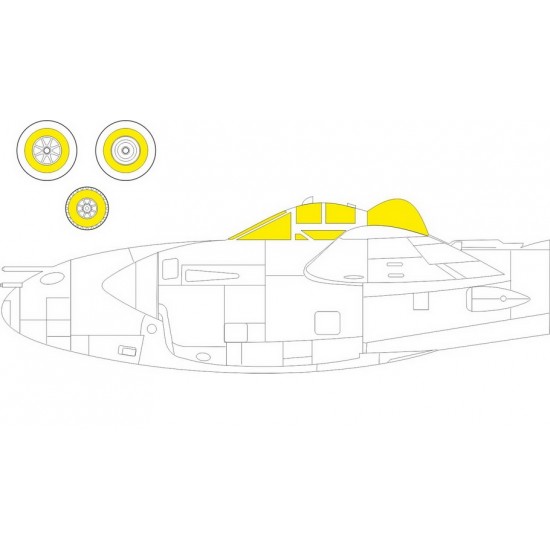 1/72 Lockheed P-38M Lightning Paint Masking for Hobby 2000/Dragon kits