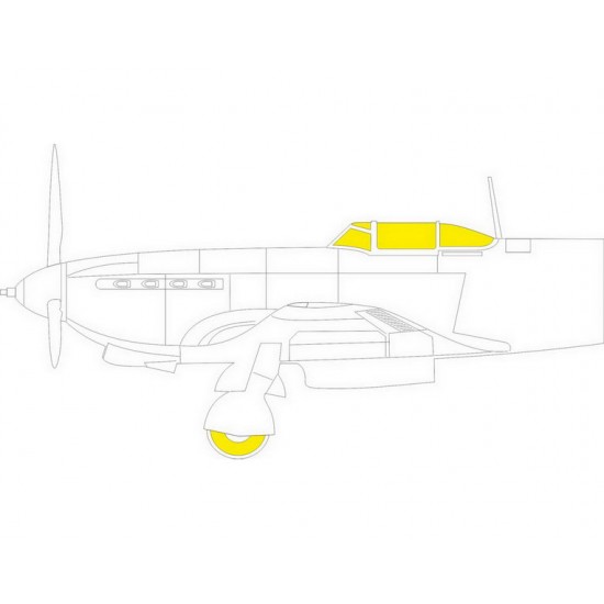 1/72 Yakovlev Yak-9D Masking for Zvezda kits