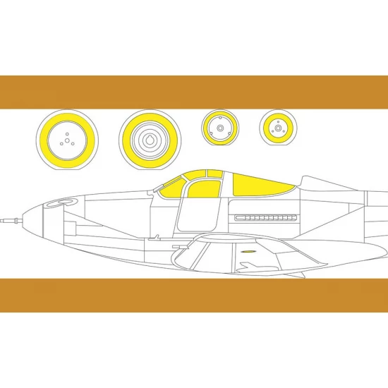 1/72 Bell P-39 / P-400 Airacobra Masks for Arma Hobby kits