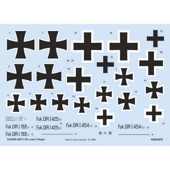 1/32 Die Roten Flieger Decals for Meng Models