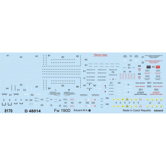 1/48 Focke-Wulf Fw 190D Stencils