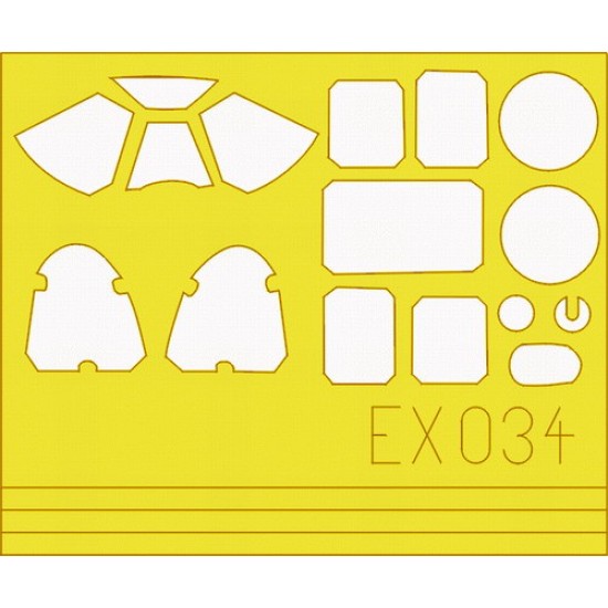 1/48 P-51B Mustang Paint Mask for Tamiya kit