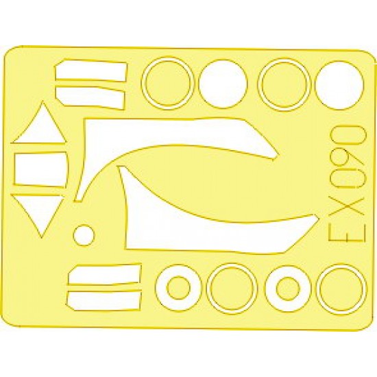 1/48 Hawker Typhoon Mk.Ib Bubbletop Paint Mask for Hasegawa kit