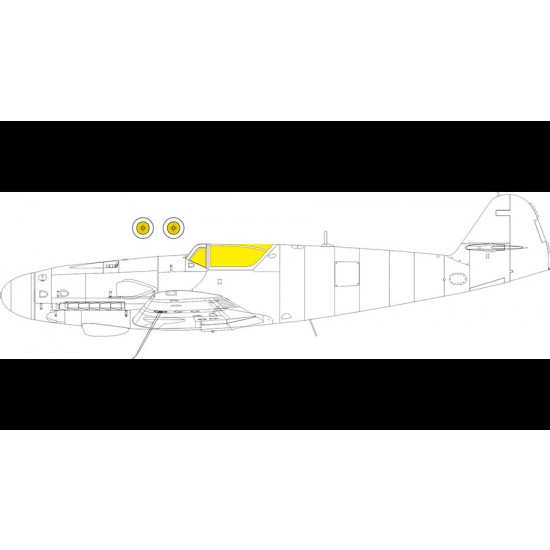1/48 Messerschmitt Bf 109K-4 Paint Masks for Eduard kits