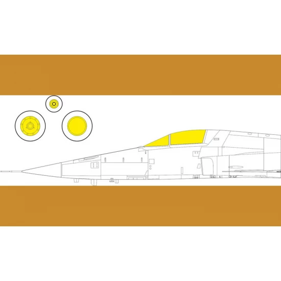 1/48 Northrop F-5E Tiger II TFace Masks for AFV Club/Eduard kits