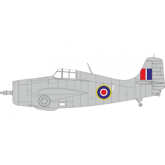 1/48 Grumman Wildcat FM-1 British National Insignia Mask for Tamiya kits