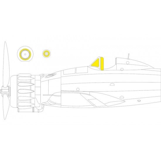 1/48 Macchi MC.200 Saetta Mask for Italeri kits