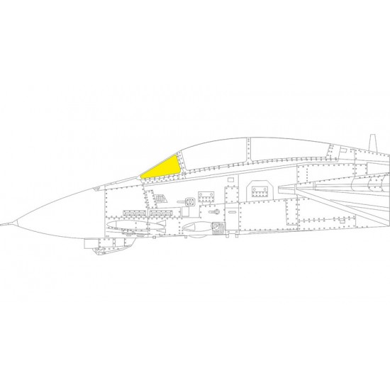 1/48 Grumman F-14A Tomcat Windshield Mask for Great Wall Hobby kits