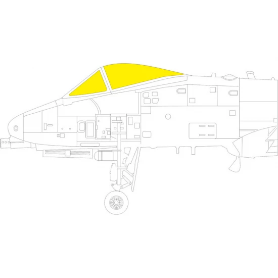 1/48 Fairchild Republic A-10C Thunderbolt II Masks for Great Wall Hobby kits