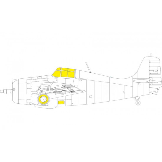 1/48 F4F-4 Paint Masks for Academy kits