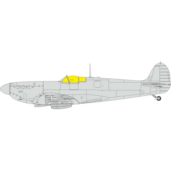 1/48 Supermarine Spitfire Mk.II TFace Masking for Eduard kits