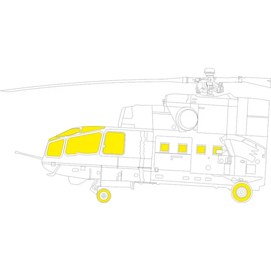 1/48 Mil Mi-24A TFace Masking for Trumpeter kits