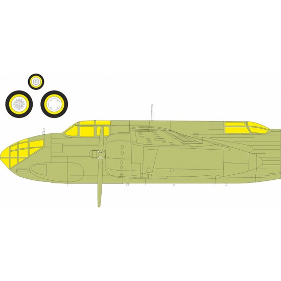 1/48 DB-7 Boston III Canopies Masking for HK Models kits
