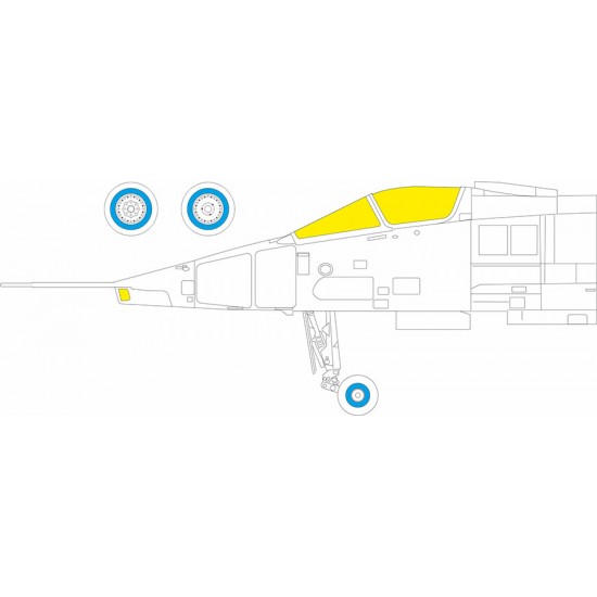 1/48 Jaguar Gr.1 / Gr.1A Canopies Masking for Airfix kits