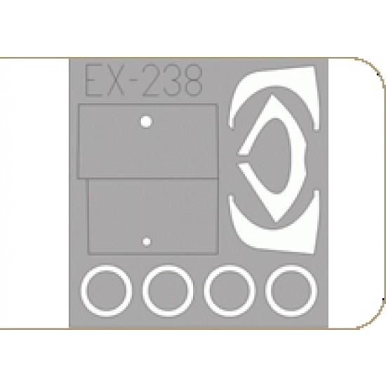 Eduard Models 1/48 YAK3 Weekend Paint Mask for Eduard kit BNA Model