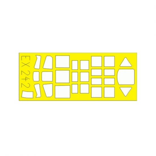 1/48 Kawasaki Ki-45 Kai Toryu Paint Mask for Hasegawa kit