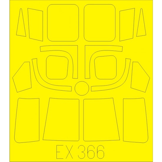 1/48 Westland Lynx HMA.8 Helicopter Paint Mask for Airfix kit