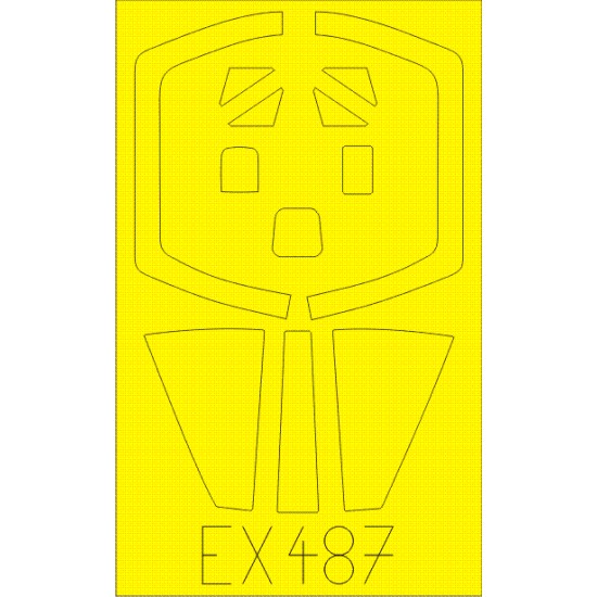1/48 Dassault Mirage III E Paint Mask for Kinetic kit #48050