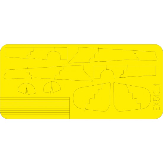 1/48 Messerschmitt Bf 109G Camo Scheme Erla Paint Masks for Eduard kit