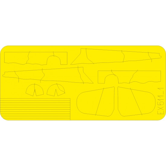 Eduard Models 1/48 Messerschmitt Bf 109G Camo Scheme WNF Paint Masks