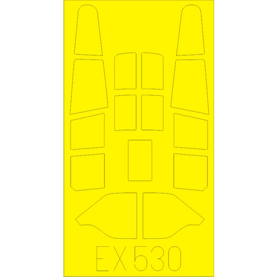 1/48 Curtiss P-40B Tomahawk Paint Mask for Airfix kit #A05130