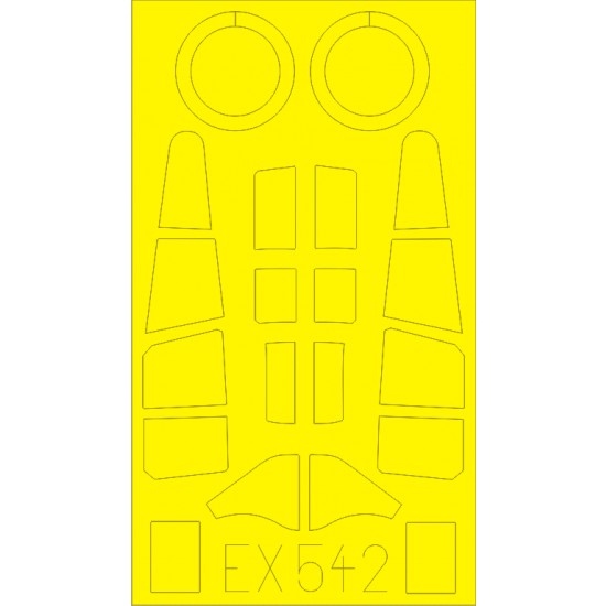 1/48 Curtiss P-40C Tomahawk Paint Mask for Bronco kit